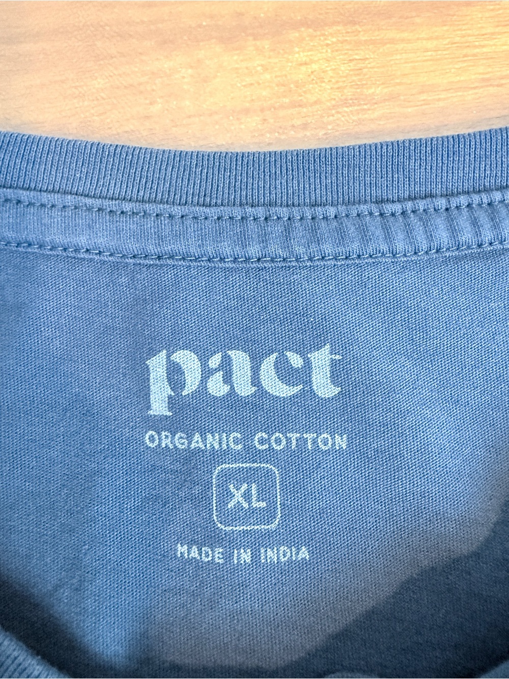 Pact Organic Cotton Slate Blue Boat Neck T-shirt Midi Dress XL - Picture 3 of 10